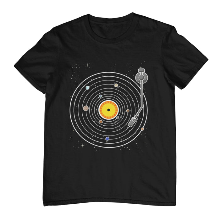 Camiseta Tocadiscos Vinilos Sistema Solar
