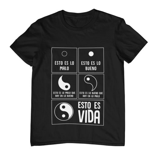 Camiseta Yin Yang Esto Es Vida Filosofía